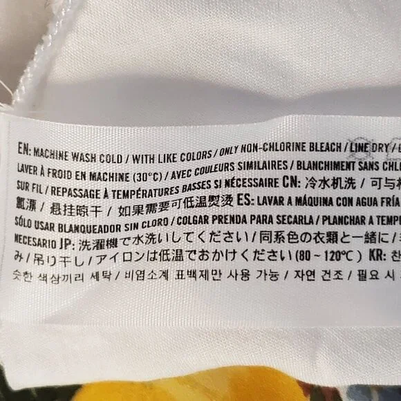 Abercrombie and Fitch Yellow Floral Slim Midi dress Adjustable Straps Size Small - Picture 11 of 11